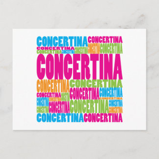 Cartão Postal Colorida Concertina