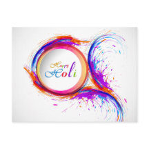 Colorida Happy Holi Paint Swirl