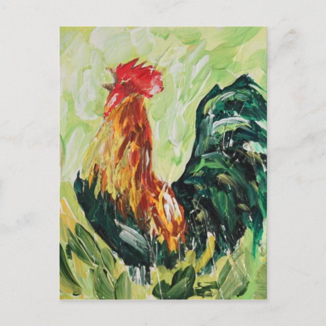 Cartão Postal Colorida Keith, o Rooster (Frente)