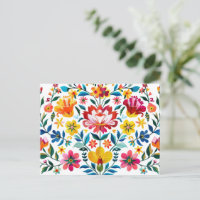 Colorida Mexicana Folk Art Floral