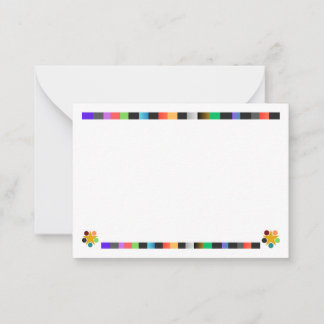 Cartão postal colorido