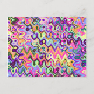 Cartão postal colorido brilhante
