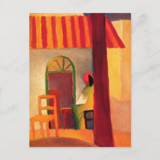 Cartão postal colorido de August Macke