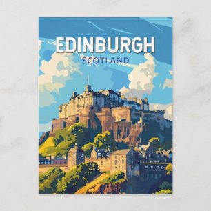 Cartão postal colorido de Edimburgo Escócia