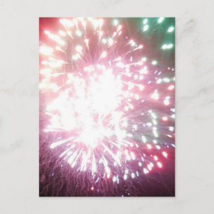 Cartão postal Colorido de fogos de artifício Dazzl