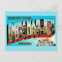 Cartão postal colorido de Indianapolis