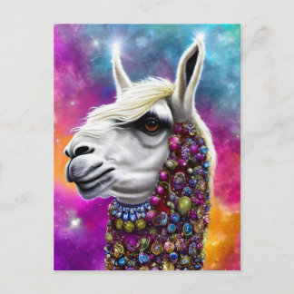 Cartão postal Colorido de Llama