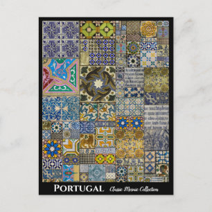 Cartão postal Colorido de Mosaicos Portugal