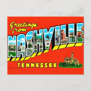 Cartão postal colorido de Nashville