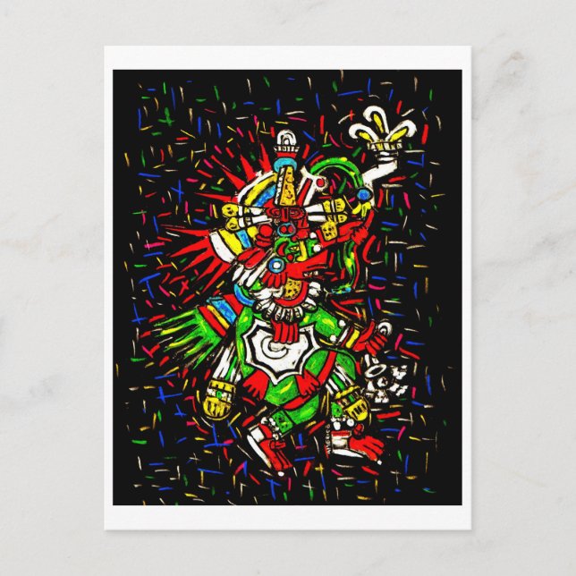 cartão postal colorido kukulcan (Frente)