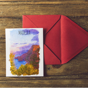 Cartão Postal Colorido Madeira Portugal Cenoura Viagem