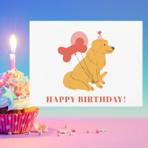 Colorido Moderno Cachorro Fofo Divertido Feliz Ani