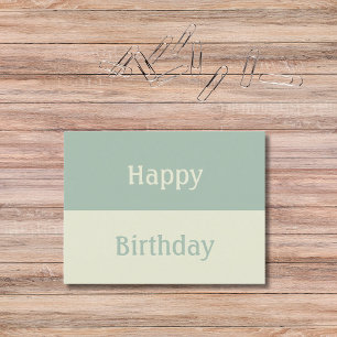 Cartão Postal Colorido Moderno Único e Elegante