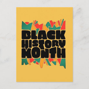 Cartão Postal Coloridos Bits Negros Mês da História Ousada