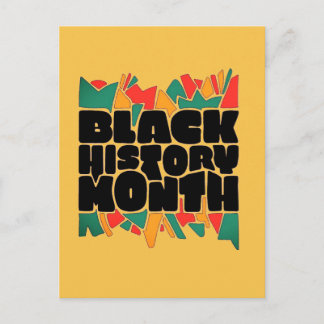 Cartão Postal Coloridos Bits Negros Mês da História Ousada 