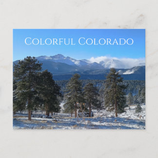 Cartão Postal Colorir Colorado Longs Peak Rocky Mtn Natl Park
