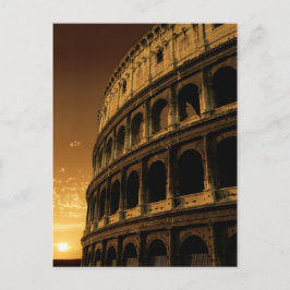 Cartão Postal colosseum sunrise em roma