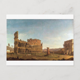 Cartão Postal Colosso e Arco de Constantina (Roma)