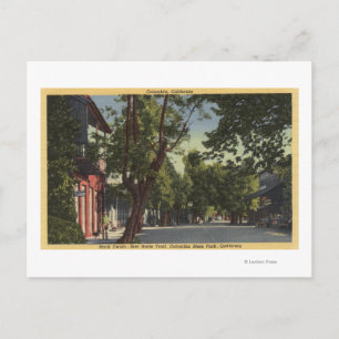 Cartão Postal Colúmbia, Califórnia - Cena de Rua