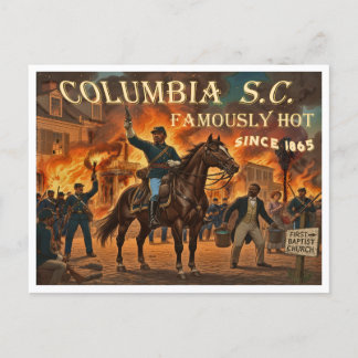Cartão Postal Columbia Carolina do Sul, Famosamente Quente