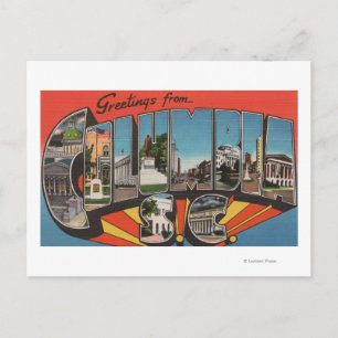 Cartão Postal Columbia, Carolina do Sul - Grande Cena Larga 2