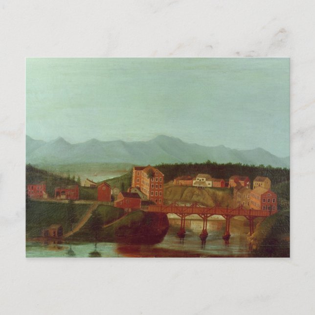 Cartão Postal Columbiaville e Stockport Creek, perto de New (Frente)