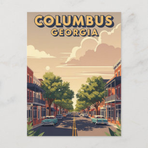 Cartão Postal Columbus Georgia Viagem