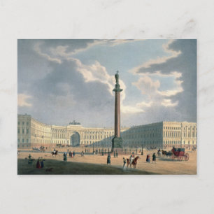 Cartão Postal Coluna Alexander e Sede do Exército