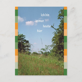 Cartão Postal Coluna de caixa Ich immer