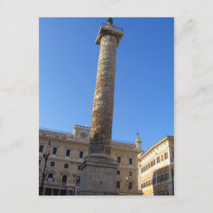 Cartão Postal Coluna De Marcus Aurelius Em Roma