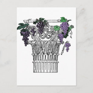 Cartão Postal Coluna Grega