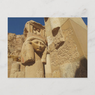 Cartão Postal Coluna Hathor - Templo de Queen Hatshepsut, Egito