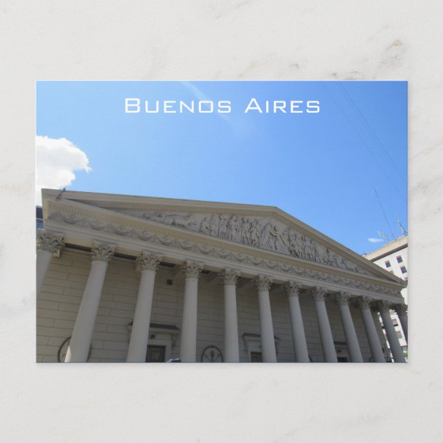 Cartão Postal colunas de buenos aires (Frente)