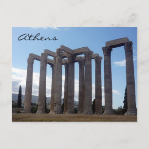 Cartão Postal colunas de zeus
