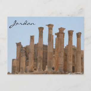 Cartão Postal colunas do jerash roman