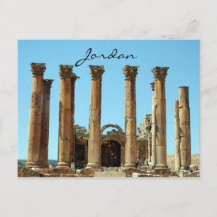 Cartão Postal colunas jerash da jordânia