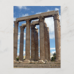 Cartão Postal colunas zeus olímpicas