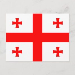 Cartão postal com a bandeira da Geórgia