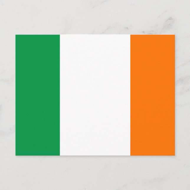 Cartão postal com a bandeira da Irlanda (Frente)