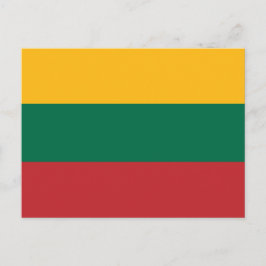Cartão postal com a bandeira da Lituânia
