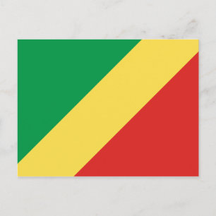 Cartão postal com a bandeira da República do Congo