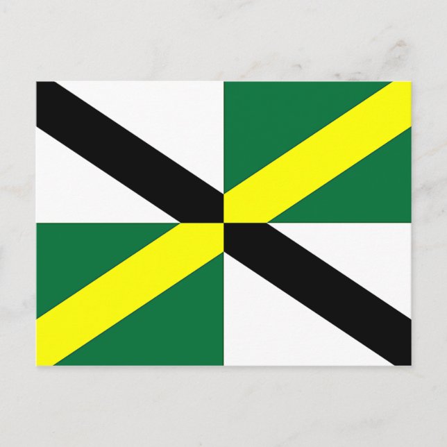 Cartão postal com a bandeira de Monterey, Califórn (Frente)