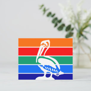 Cartão postal com a bandeira de São Petersburgo