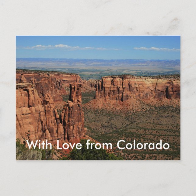 Cartão Postal Com amor do Colorado (Frente)