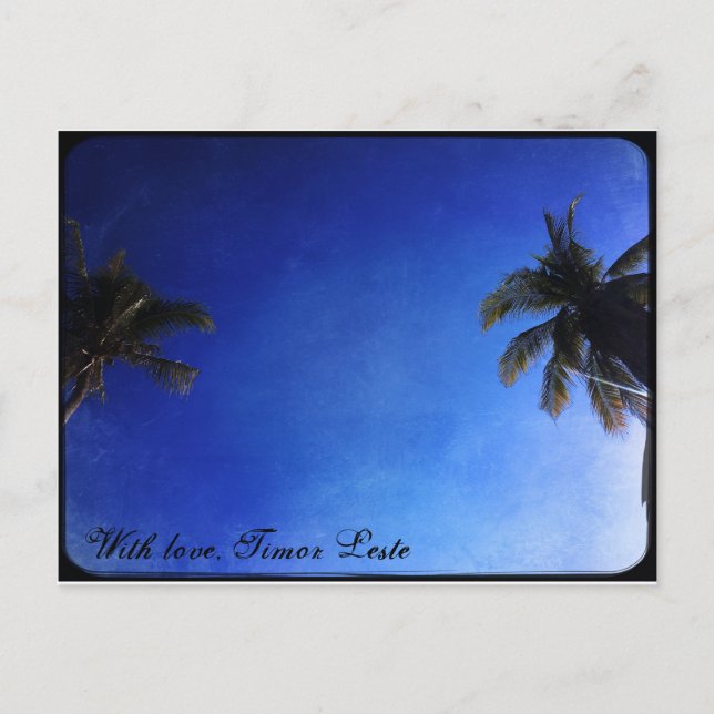 Cartão Postal Com amor, Timor Leste (Frente)