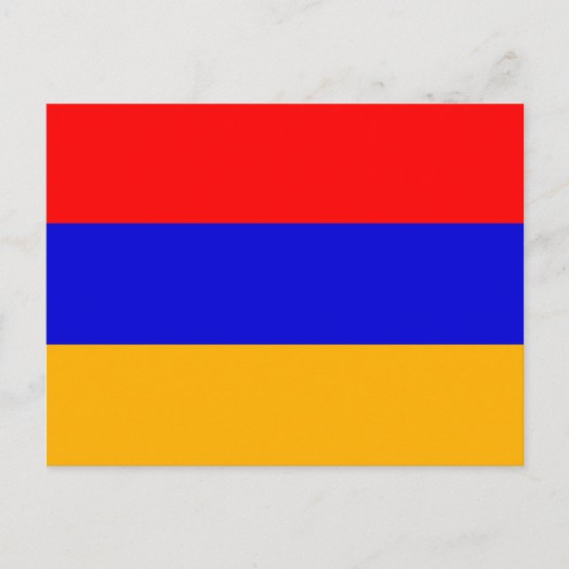 Cartão postal com bandeira da Armênia (Frente)
