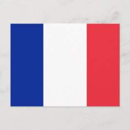 Cartão postal com bandeira da França