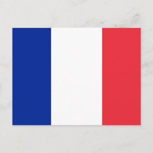 Cartão postal com bandeira da França