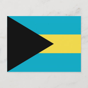 Cartão postal com bandeira das Baamas