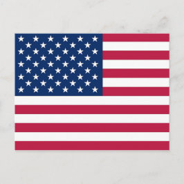 Cartão postal com bandeira dos EUA